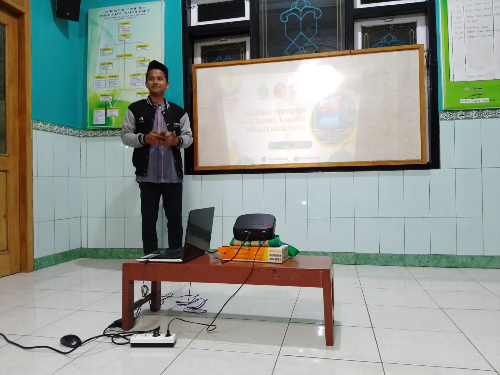 Pemuda Glempang, Kalikudi Siap Berdaya: Training Kader Masjid Baitul Karim oleh Mahasiswa KKN DR 8 UNUGHA